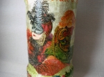 Bottle decoupage Carnival