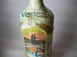 Bottle decoupage Venice