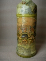 Bottle decoupage Venice