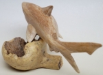 Wooden Mushroom Shark Handmade