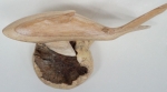 Wooden Mushroom Shark Handmade