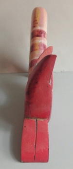 Wooden cat plastic statuette
