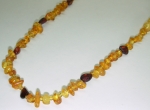 Necklace long natural amber