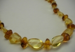 Necklace natural amber