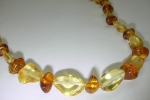 Necklace natural amber