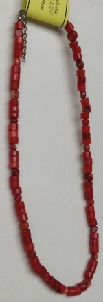 Necklace natural coral