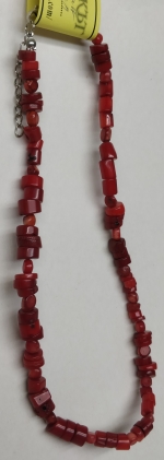 Necklace natural coral