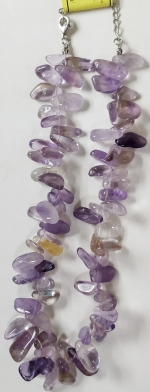 Necklace natural amethyst