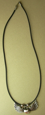 Necklace Heart with wings