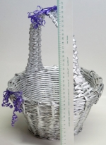 Paper wicker basket