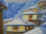 Picture Winter landscape painting