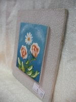 Picture with flowers painting