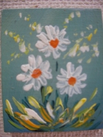Picture with flowers painting