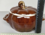 Ceramic pot in the shape of a pumpkin