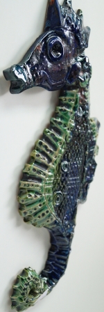 Ceramic seahorse