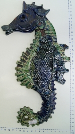 Ceramic seahorse