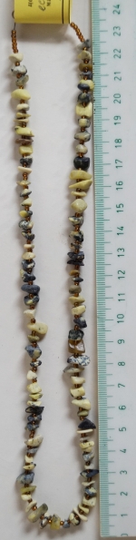 Necklace natural stone jasper