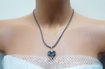 Necklace Heart Natural Stone hematite