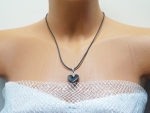 Necklace Heart Natural Stone hematite