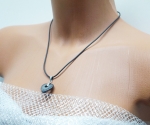 Necklace Heart Natural Stone hematite