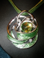 Set necklace with earrings