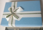 Small rectangular light blue gift box