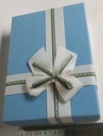 Small rectangular light blue gift box