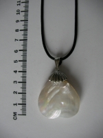 Processed pearl pendant