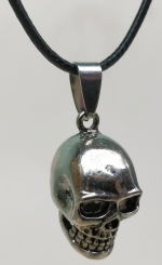Medallion pendant metal skull