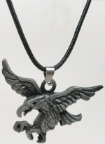 Medallion pendant metal eagle