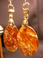 Earrings natural stone