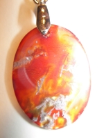 Earrings natural stone