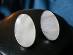 Silver earrings pearl