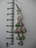 Earrings peacock