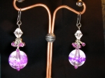 Earrings in Purple
