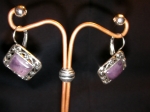 Earrings amethyst