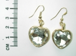 Earrings Crystal heart