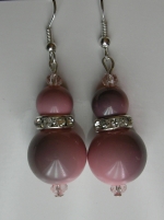 Earrings Rose dust