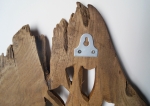 Pano wall teak tree dear