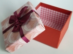 Gift present box middle