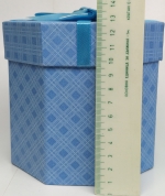 Gift present box blue