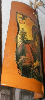 Icon Mary on tile