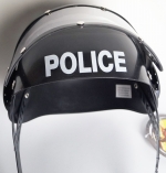 POLICE HELMET WITH PROTECTOR