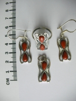 Ring - kissed drops bright jasper