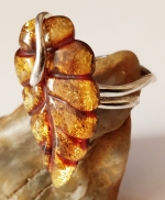 Ring natural amber