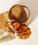 Ring natural amber