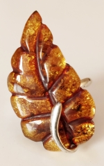 Ring natural amber
