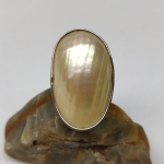 Natural mother of pearl ring
