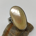 Natural mother of pearl ring