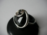 Ring silver onyx